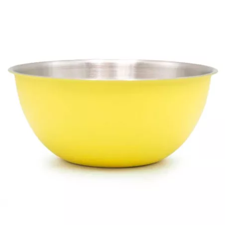 Bowl de Acero Inoxidable de 22 Centimetros de Color Amarillo TIPS HOK-037-4