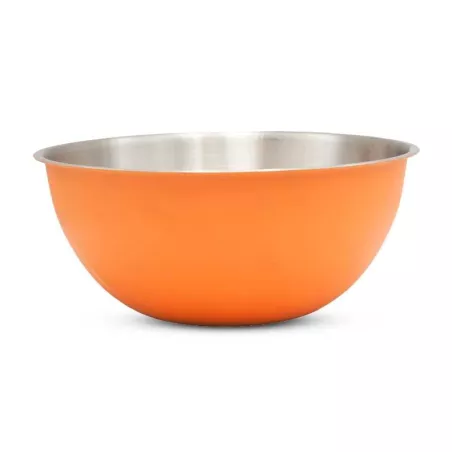 Bowl de Acero Inoxidable de 24 Centimetros de Color  Anaranjado TIPS HOK-037-5
