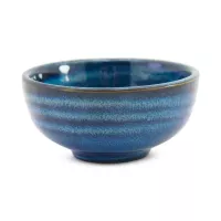 Bowl de Ceramica de Color Azul de 4.5 Pulgadas TIPS QJC-038BL