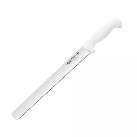 Cuchillo para Rebanar de Sierra de 12 Pulgadas de Mango de Color Blanco CUTLERY PRO KB-2266-300S-WH101-CP-CP