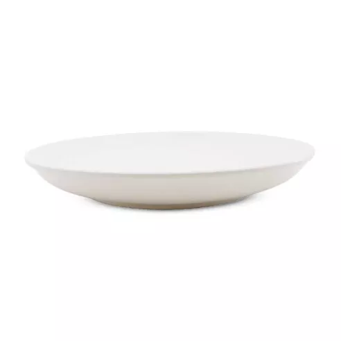 Plato Redondo Hondo de Ceramica de 6 Pulgadas de Color Blanco TIPS QJC-001
