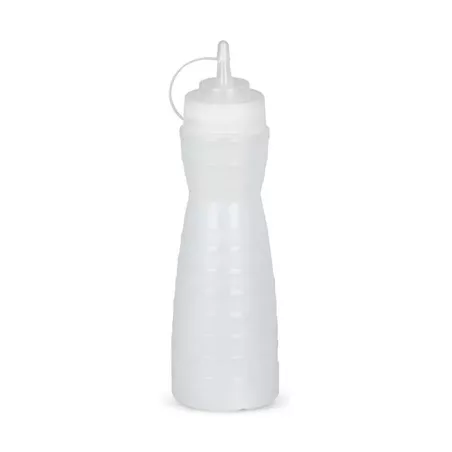 Botella para Salsas de Plastico de 12 Onzas Transparente MASTER CHEF BS12MB