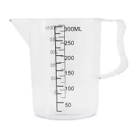 Taza para Medir de Policarbonato Transparente de 300 Mililitros MASTER CHEF PC3003