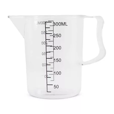 Taza para Medir de Policarbonato Transparente de 300 Mililitros MASTER CHEF PC3003