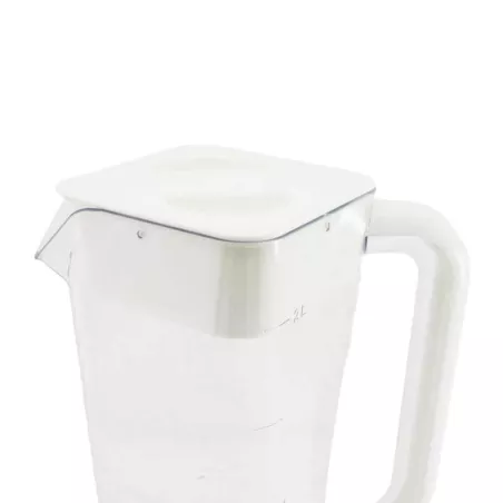 Pichel Cuadrado de Plastico Transparente de 1300 Mililitros MASTER CHEF Z0002