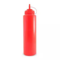 Botella para Salsas de Plastico de 24 Onzas Rojo MASTER CHEF BS24SR
