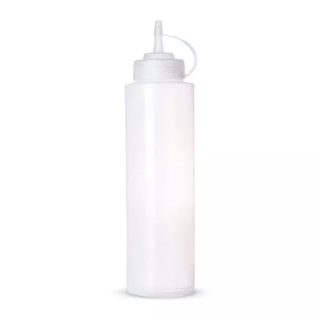 Botella para Salsas de Plastico de 12 Onzas Transparente MASTER CHEF BS12SB