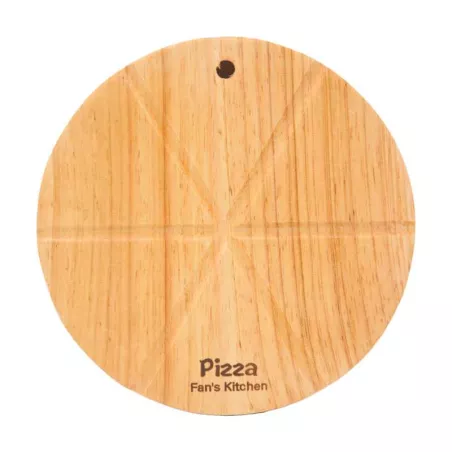 Tabla de Picar Redonda de Madera para Servir de 20 x 2 Centimetros TIPS FSC-037-1