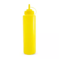 Botella para Salsas de Plastico de 16 Onzas Amarillo MASTER CHEF BS16SA