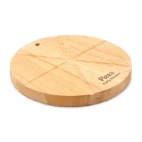 Tabla de Picar Redonda de Madera para Servir de 25 x 2 Centimetros TIPS FSC-037-3 2