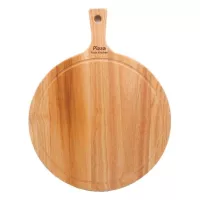 Tabla de Madera para Servir Pizza de 48 x 38 x 2 Centimetros TIPS FSC-027-9
