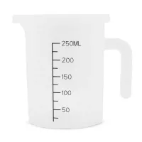 Taza para Medir de Polipropileno Transparente con Medidas de 250 Mililitros MASTER CHEF L2003