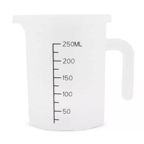 Taza para Medir de Polipropileno Transparente con Medidas de 250 Mililitros MASTER CHEF L2003