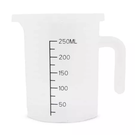 Taza para Medir de Polipropileno Transparente con Medidas de 250 Mililitros MASTER CHEF L2003
