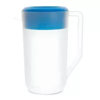 Pichel para Agua de Polipropileno Transparente con Tapa Azul de 2400 Mililitros MASTER CHEF 1024