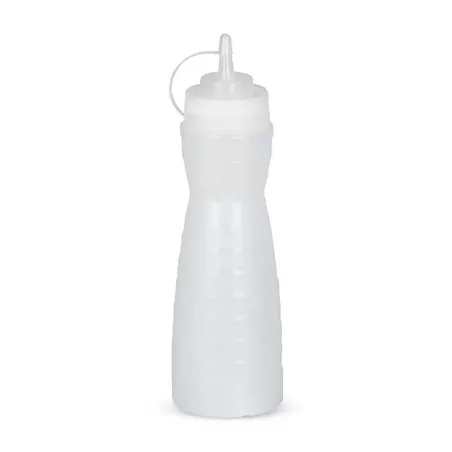 Botella para Salsas de Plastico de 24 Onzas Transparente MASTER CHEF BS24MB