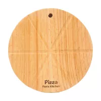 Tabla de Picar Redonda de Madera para Servir de 25 x 2 Centimetros TIPS FSC-037-3