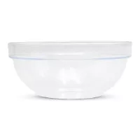 Bowl Redondo con Orilla Transparente de Policarbonato de 17 Centimetros MASTER CHEF W002