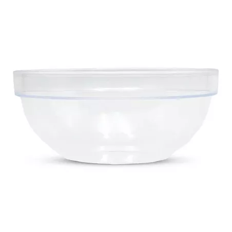 Bowl Redondo con Orilla Transparente de Policarbonato de 17 Centimetros MASTER CHEF W002