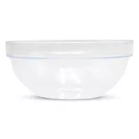 Bowl Redondo con Orilla Transparente de Policarbonato de 23 Centimetros MASTER CHEF W004