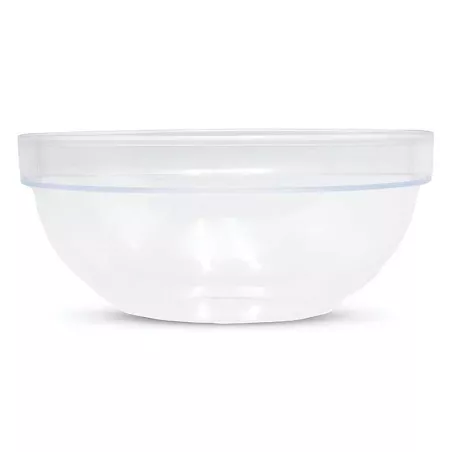 Bowl Redondo con Orilla Transparente de Policarbonato de 23 Centimetros MASTER CHEF W004