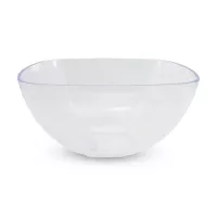 Bowl Cuadrado Transparente de Policarbonato de 13 Centimetros MASTER CHEF SL0001