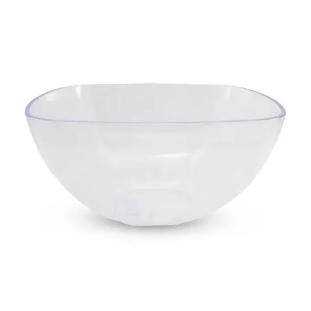 Bowl Cuadrado Transparente de Policarbonato de 13 Centimetros MASTER CHEF SL0001