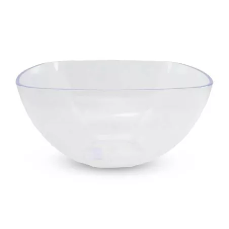 Bowl Cuadrado Transparente de Policarbonato de 14 Centimetros MASTER CHEF SL0002