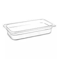 Bandeja de Policarbonato Transparente de 1/3 x 2.5 Pulgadas MASTER CHEF 2132