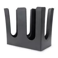 Organizador para Vasos de Polipropileno con 2 Compartimientos Negro MASTER CHEF B3003