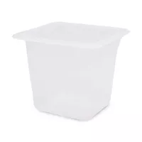 Bandeja Transparente de Polipropileno de 1/6 x 6 Pulgadas MASTER CHEF 2166P