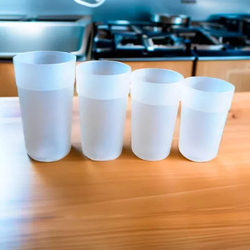 Vaso Tumbler de Polipropileno Translucido de 480 Mililitros MASTER CHEF F0480TPP