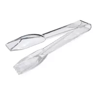 Pinza para Hielo Plastica Transparente de 15.9 x 3.2 Centimetros MASTER CHEF CIB005