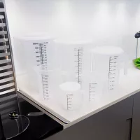 Taza para Medir de Polipropileno Transparente con Medidas de 2000 Mililitros MASTER CHEF L2020 2