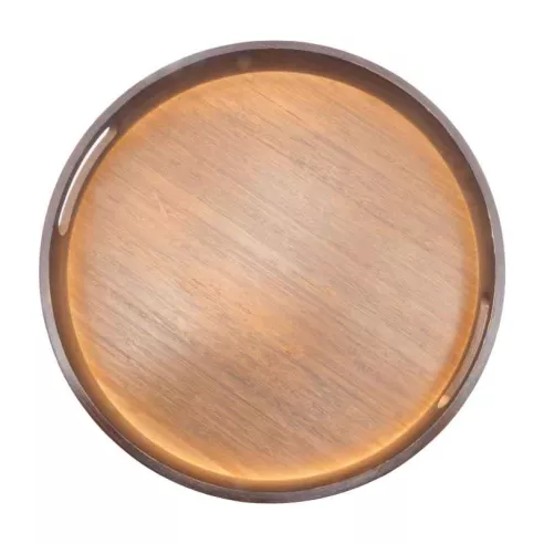 Azafate Redondo de Madera 35 Centimetros TIPS STC-028