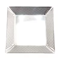 Platon Cuadrado de Acero Inoxidable con Borde Martillado de 35 Centimetros TIPS SSC-161 2