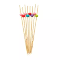 Pincho de Bambu de Bola de 9 Centimetros, Paquete de 50 Unidades TIPS 9885385