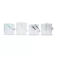 Hielera con Manija de Poliestireno Transparente de 12.2 x 12.5 Centimetros MASTER CHEF CIB002 2