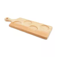 Tabla de Tragos de Madera de 4 Cavidades de 40 x 15 Centimetros TIPS STC-026 2