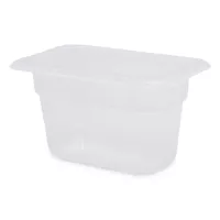 Bandeja Transparente de Polipropileno de 1/9 x 4 Pulgadas MASTER CHEF 2194P 2