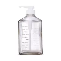 Dispensador para Sirope de Vidrio Transparente de 1100 Mililitros MASTER CHEF TPG-11