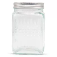 Frasco de Vidrio Cuadrado de 1400 Mililitros VETRO DMH-021