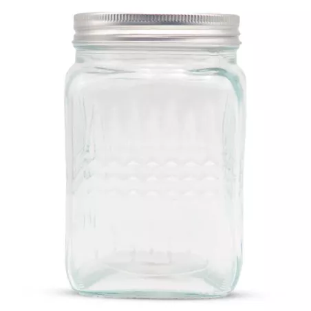 Frasco de Vidrio Cuadrado de 1400 Mililitros VETRO DMH-021