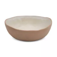 Bowl de Ceramica Redondo de 18 x 6.5 Centimetros de Color Blanco RUSTIC 20732-W