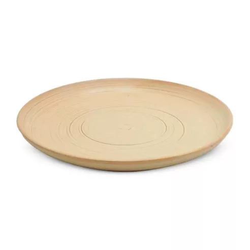 Plato de Ceramica Redondo Coupe de 25.5 Centimetros de Color Bronce RUSTIC 22462-BZ