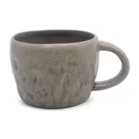 Taza de Ceramica Gris de 250 Mililitros RUSTIC S1605-G