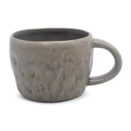 Taza de Ceramica Gris de 250 Mililitros RUSTIC S1605-G