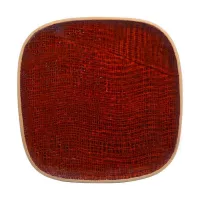 Plato de Ceramica Cuadrado Coupe de 23 Centimetros de Color Cobre RUSTIC 20762-C