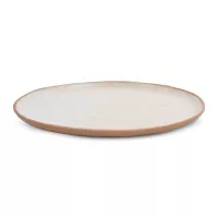 Plato de Ceramica Ovalado de 34.5 x 21 Centimetros de Color Blanco RUSTIC 20727-W 2
