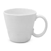 Taza de Ceramica Blanca de 400 Mililitros RUSTIC 20582